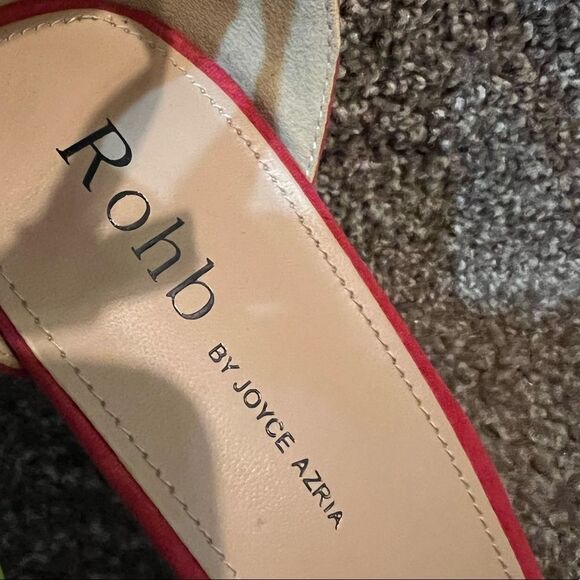 NEW! ROHB by JOYCE AZRIA Red Heels SZ 8.5 - Picture 6 of 8